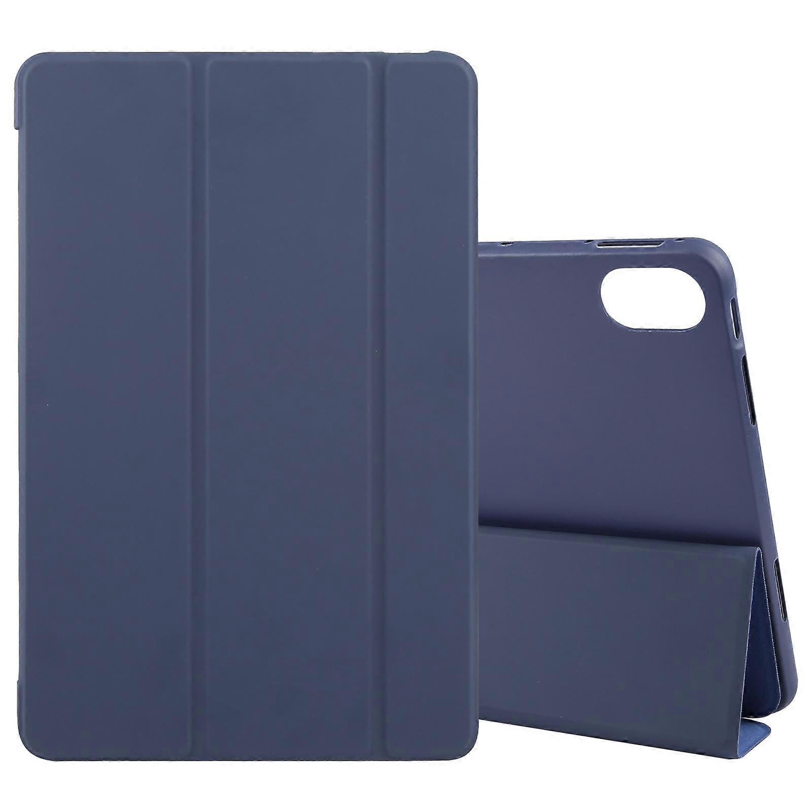 Solid Color 3-folding Leather Tablet Case For Huawei MatePad 2023 / Air 11.5