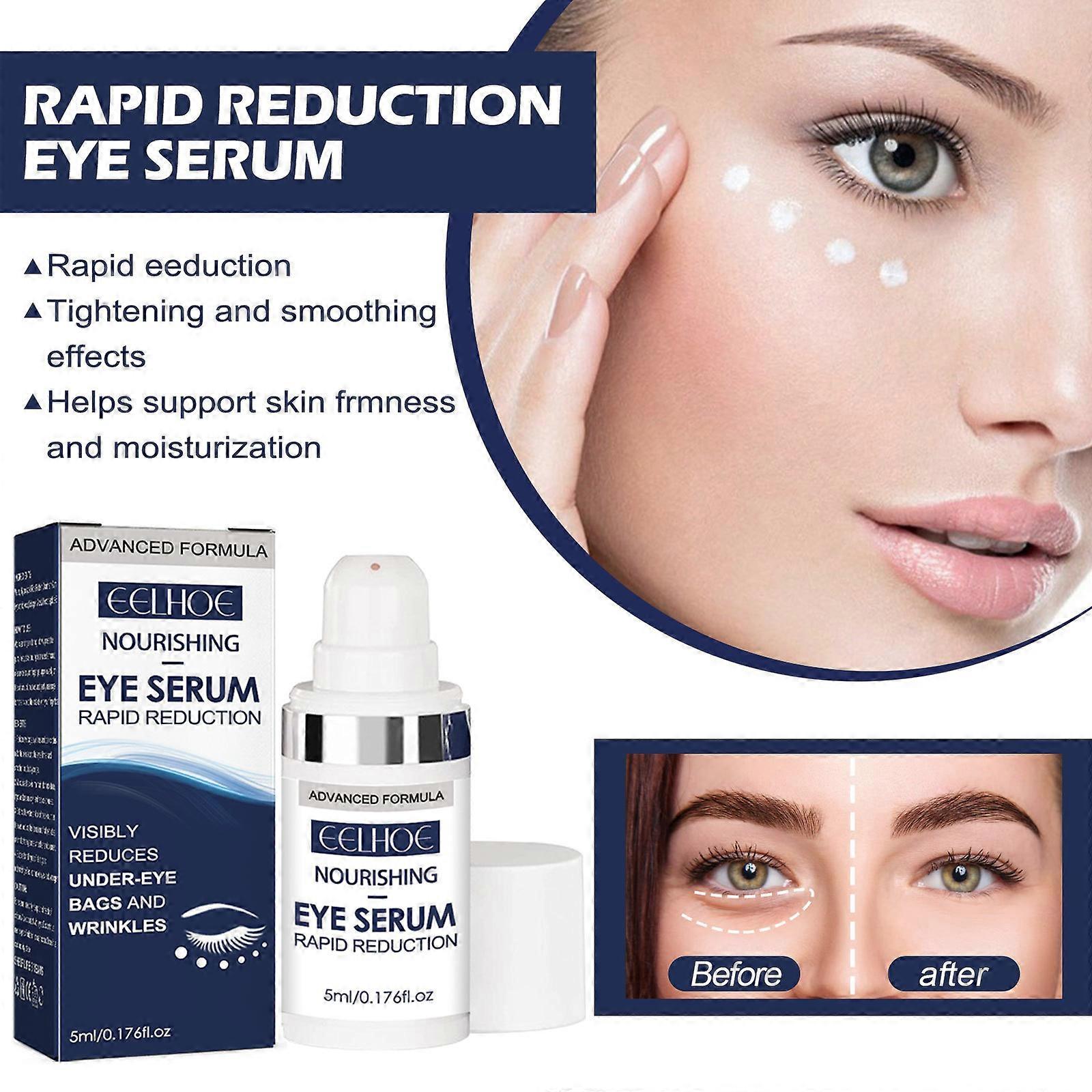 2pcs Rapid Reduction Eye Serum Advanced Formula Anti Aging Eye Serum Visibly