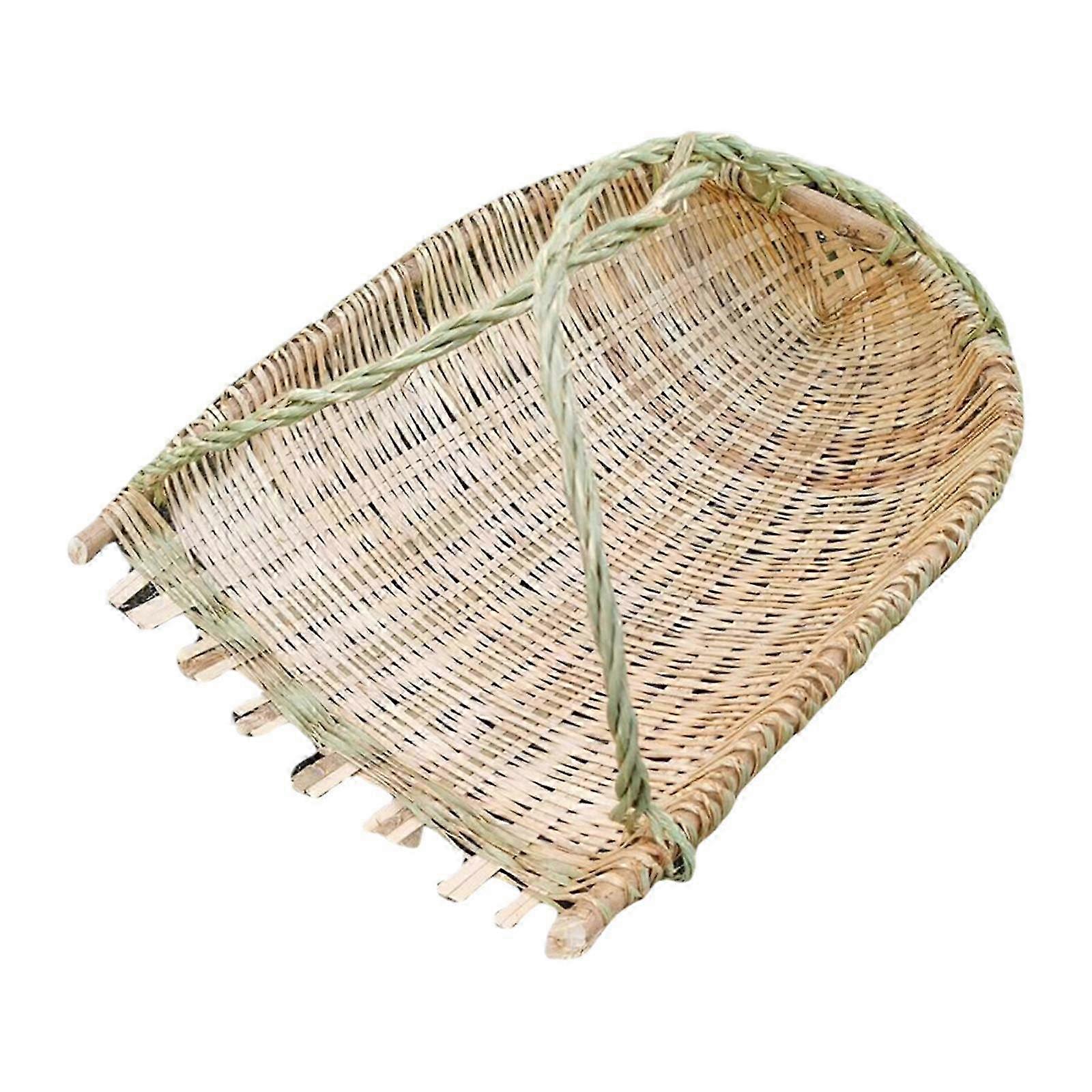 Bamboo Weaving Dustpan for Cleaning,Sand Storage&Packing|Construction,Commercial,Backyard Use