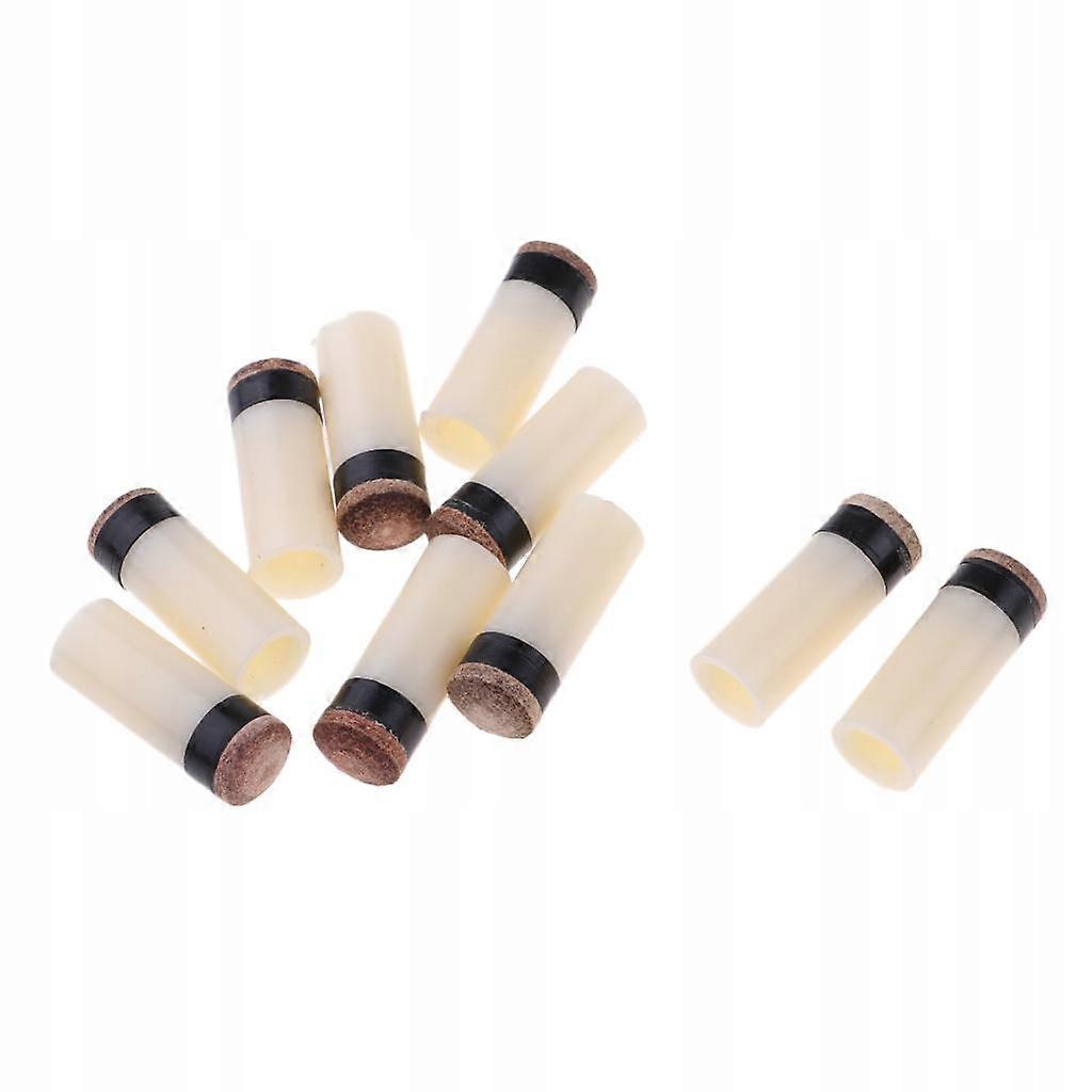 10pcs pointes de queue de billard, raccords de bâton de snooker de 10 mm