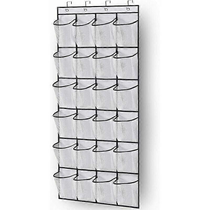 24 Compartment Hanging Storage Bag (White)
