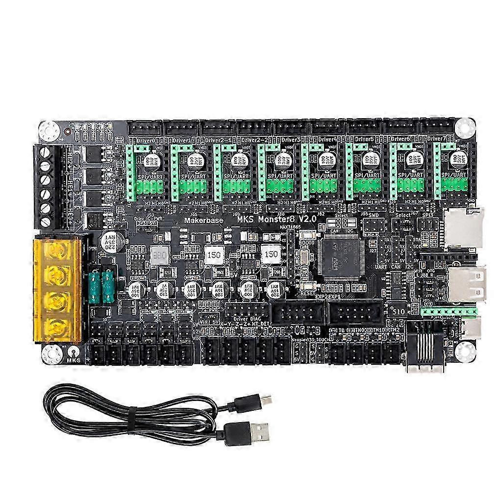 MKS Monster8 Motherboard 32 Bit Monster Controller Mainboard 3D-Drucker 8 Achsen