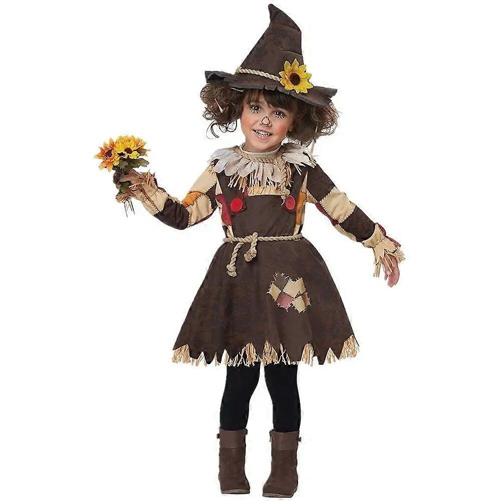 ハロウィンパーティーコスチュームコスチュームコスパリーオズのかかしの魔法使い親子コスチュームメイクアッププロムドラマパフォーマンスサーカスピエロドレス