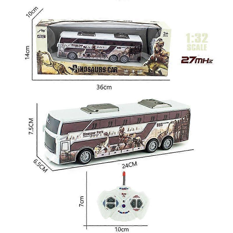 Electric Wireless Remote Control Bus Lighting Simulation Remote Control Car Model Toy for Boy