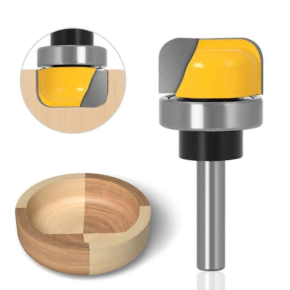 8mm Shank - Bowl and Plate - Woodworking Grooving Cutter, Round Nose Pattern Router Bits, Flat Carving Router Bits Wood Cutter Bowl Pattern Router Bi