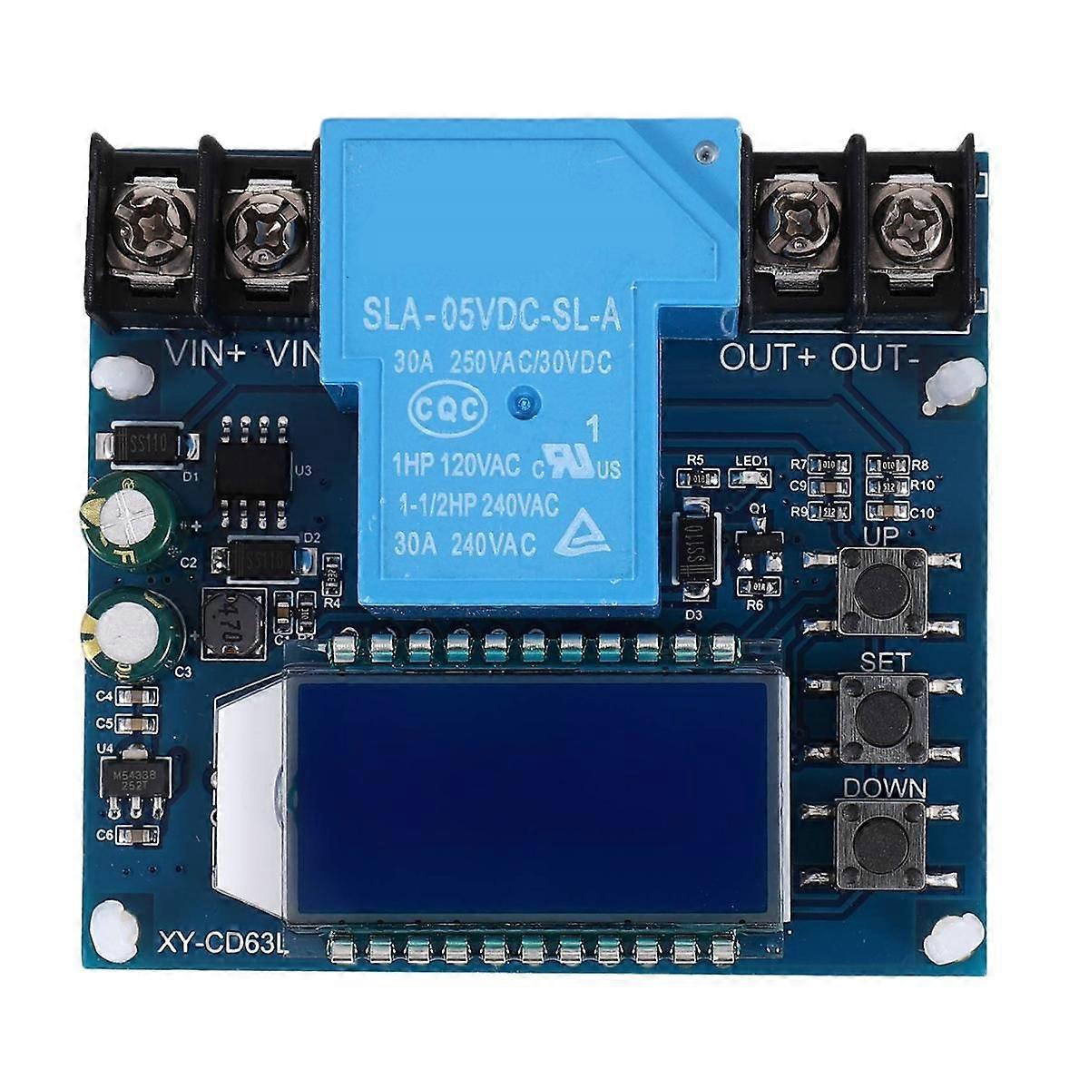 Low Voltage Cutoff, DC 6V-60V Low Voltage Protector Disconnect Switch Discharge Protector for Lead Acid Lithium Battery