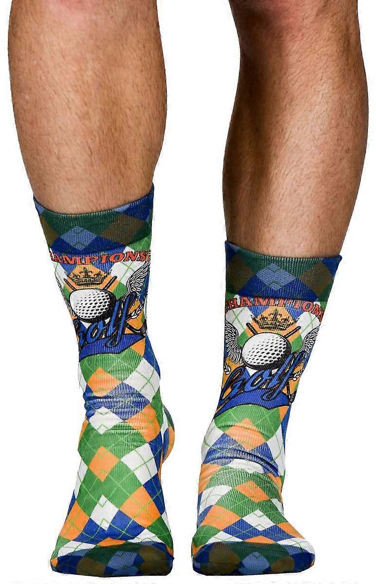 Wigglesteps Golf Cup Socks - Green/Blue/Orange