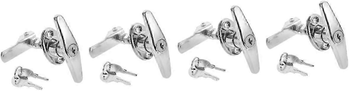 4 Sets Electric Cabinet Door Handle Lock Drawer Lock Release File Cabinet Lock U