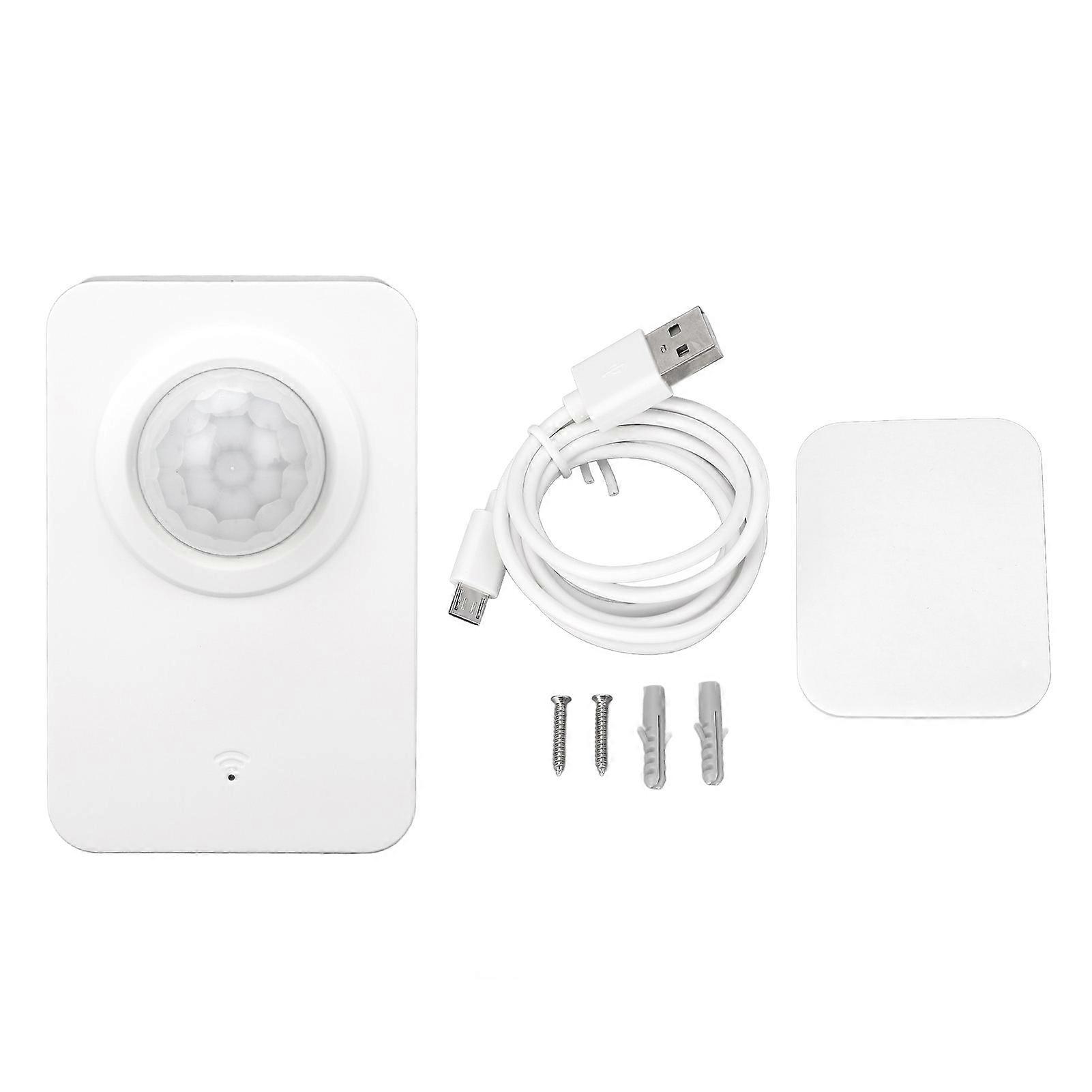 WiFi Smart Motion Sensor - Wireless PIR Detection, App Control, Easy Install, 2 Power Options