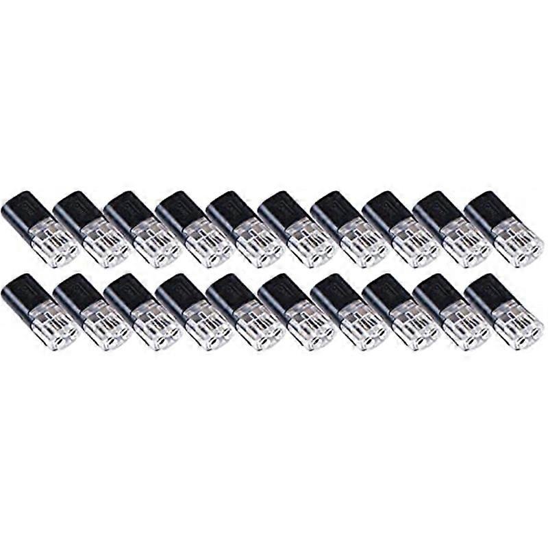 20PCS Double-Wire Push-In Connector with Locking Buckle
