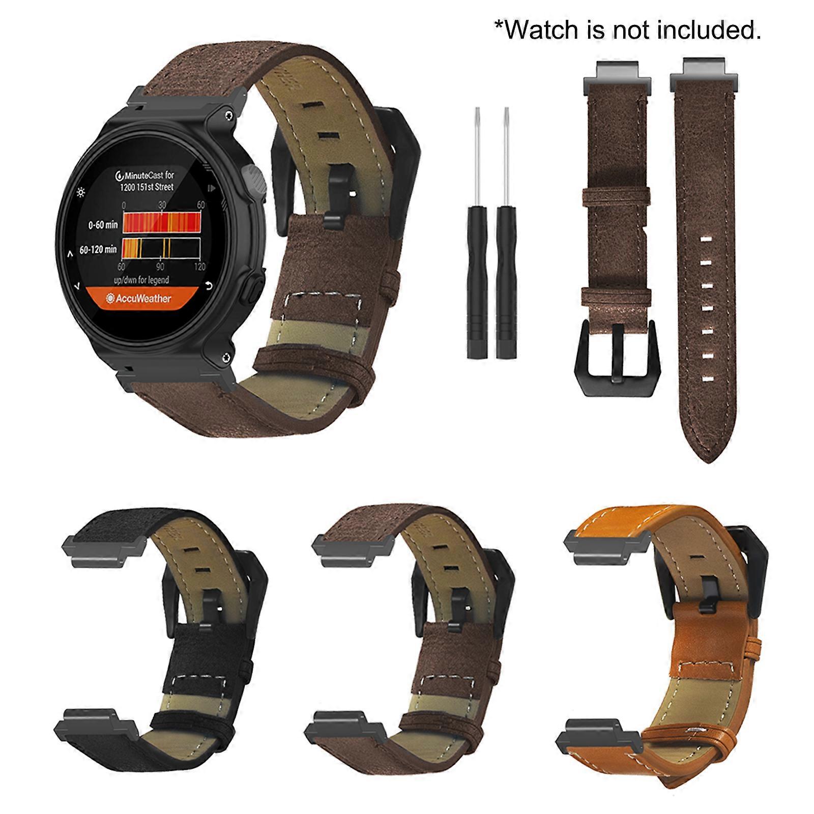 Stainless steel buckle vintage textured strap