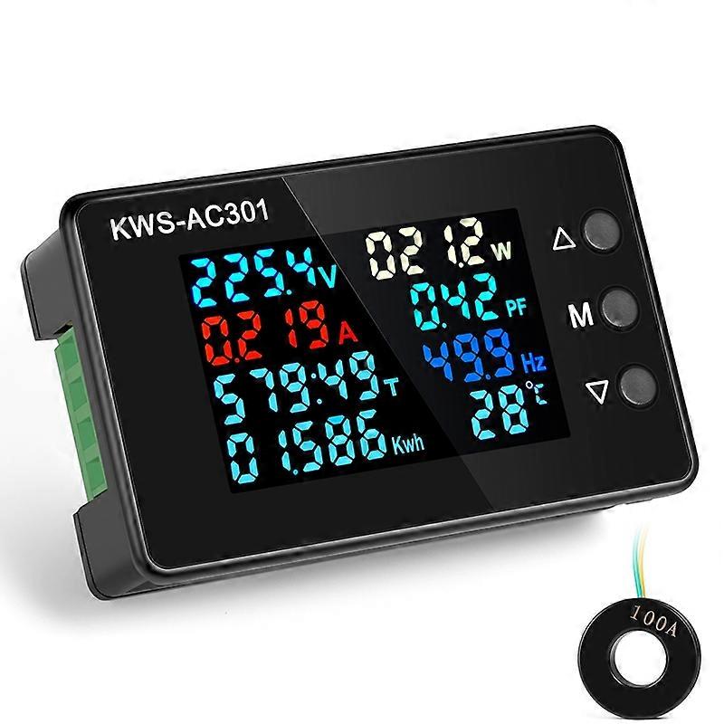 KWS-AC301-100A 50-300V AC Digital Current Voltmeter with Closed Transformer KWS-AC301-100A with Closed Transformer