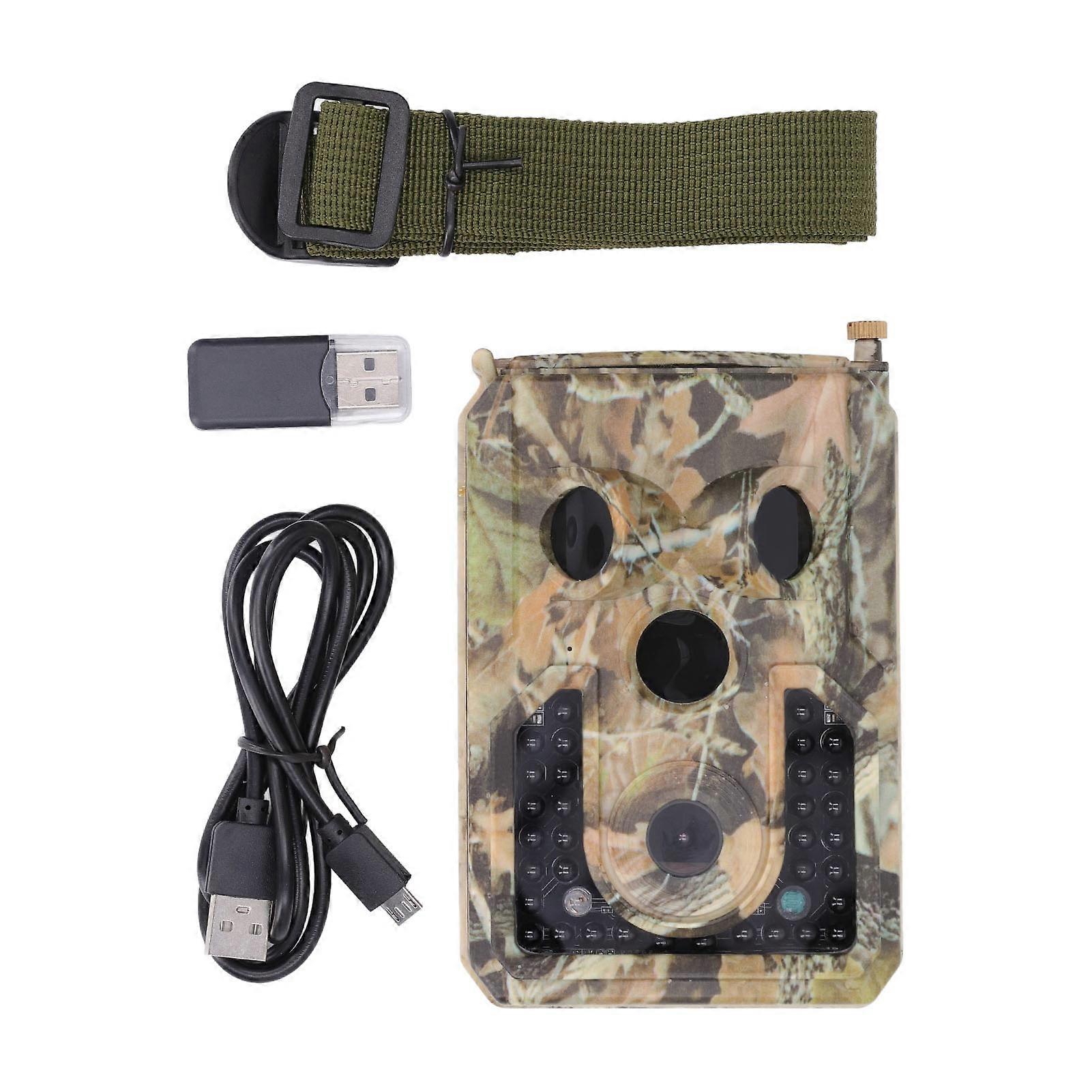 16MP Waterproof Trail Camera: Fast Trigger, Night Vision, Ideal for Wildlife & Security