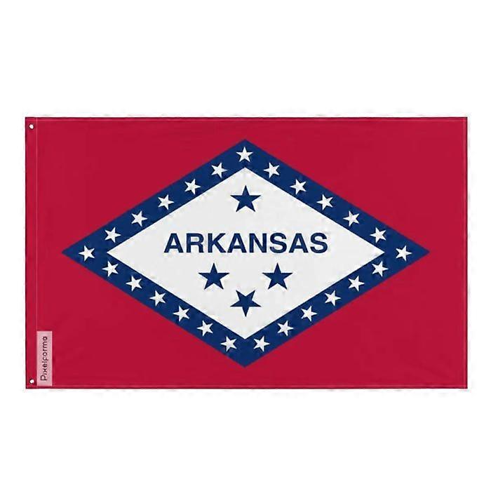 Arkansas Flag – 90 x 150 cm – Polyester – Iron Eyelets – Durable