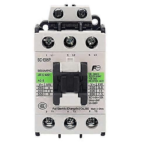 SC-E05P Magnetic Contactor 1PCS AC 220V 50A Coil Voltage Industrial Electrical Switch