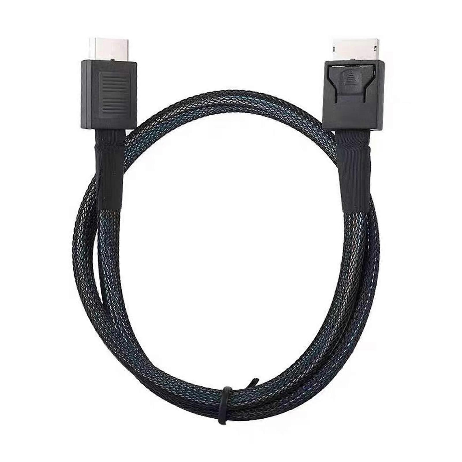 High Speed MiniSAS Cable OCuLink SFF-8611 Male to SFF-8611 Male Connector Array Card Cable 50cm for Data Centers