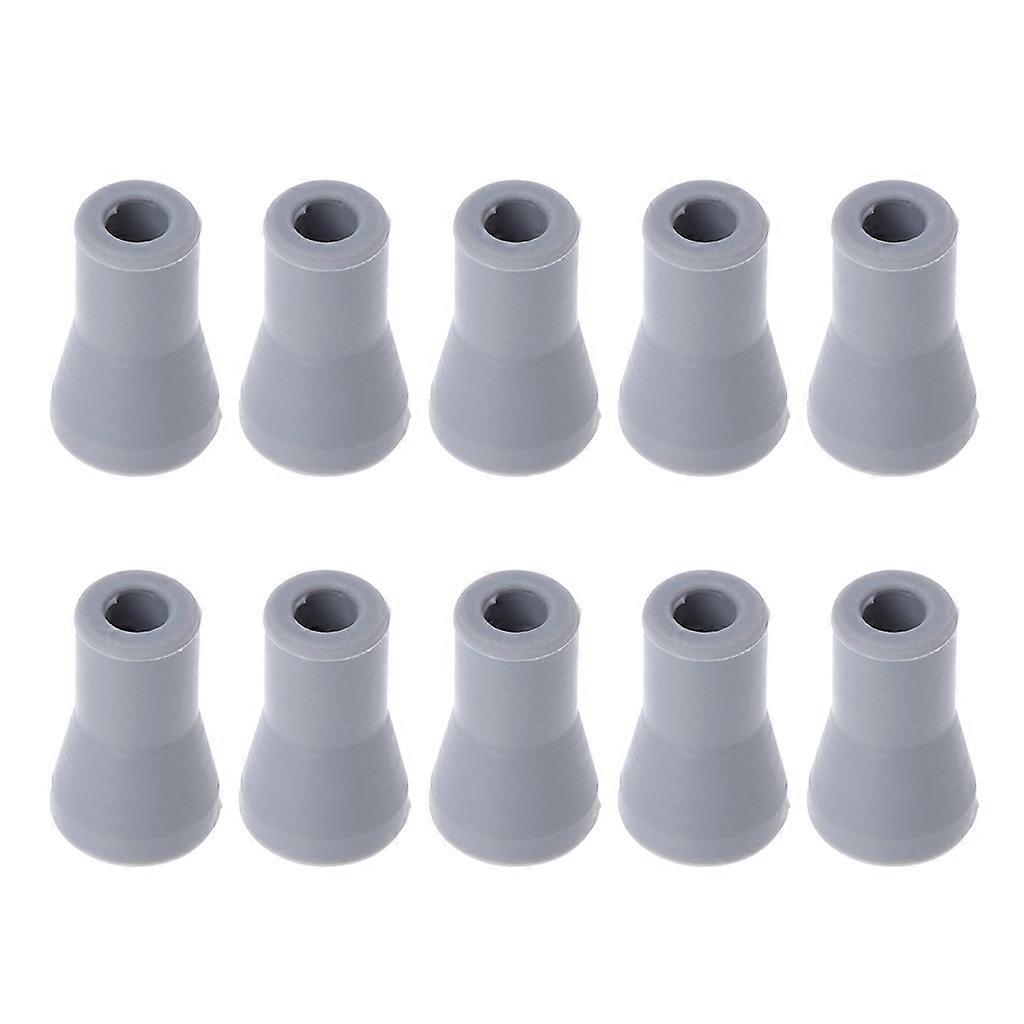 10 Pcs Dental Saliva Ejector Weak Suction Rubber Snap Tip Adapter Replacement Gray