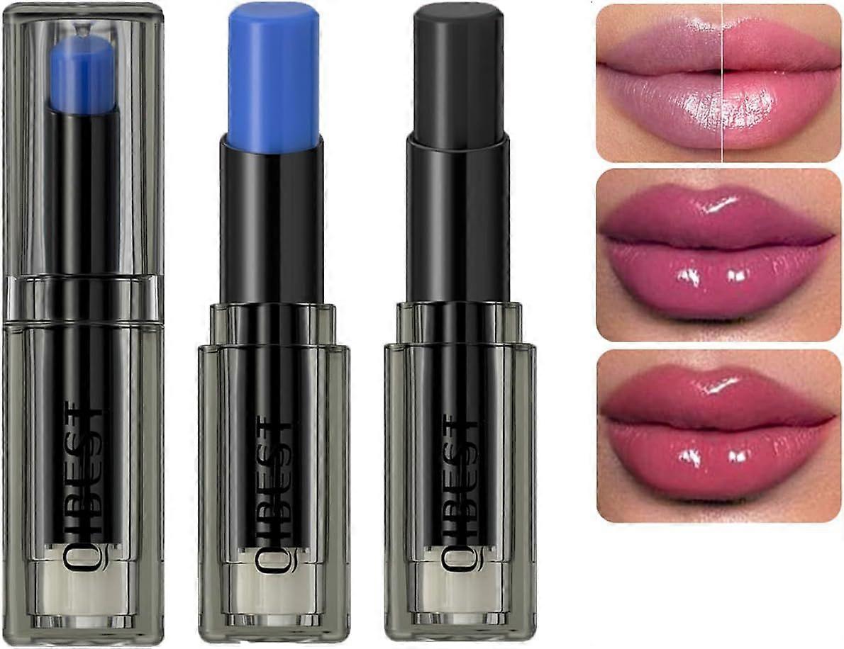 unbrand 2 couleurs PH Baume à lèvres, rouge à lèvres magique changeant de couleur, rouge à lèvres hy