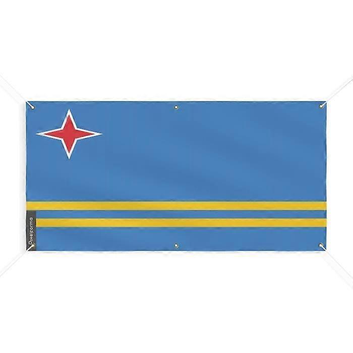 Flag Banner - PIXELFORMA - Aruba - 130x260cm - 6 Eyelets - Durable Polyester