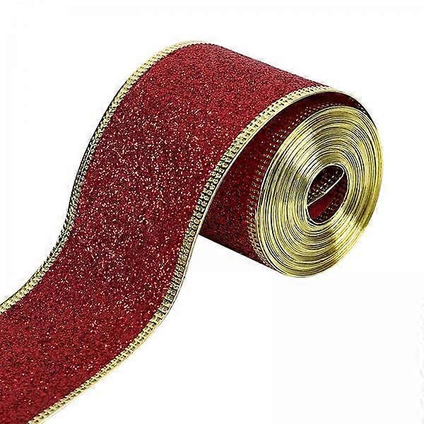 3x 2 tommer x 90 yards jule dekorativt bånd til gør-det-selv-projekter og begivenheder