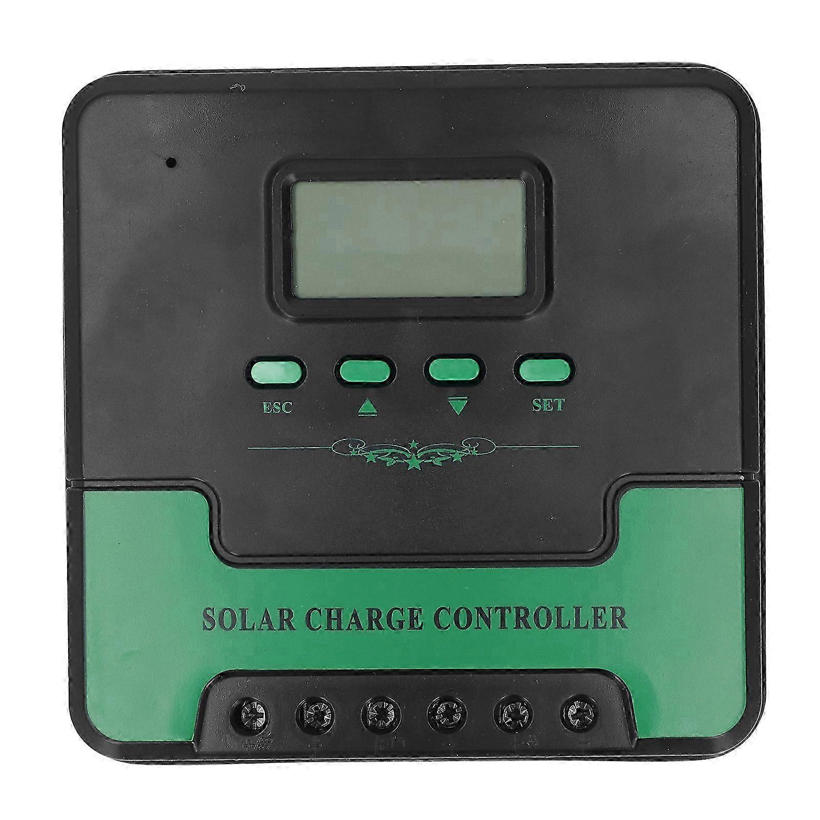 MPPT Solar Charge Controller 12V 24V Automatic Identification LCD Panel Regulator Intelligent Lighting Battery Charging 40A