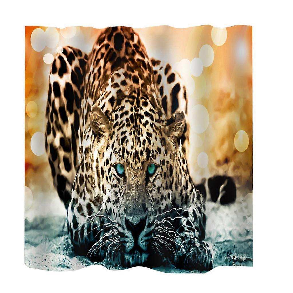 Stylish animal pattern Solid Polyester Bathroom Shower Curtain Waterproof With