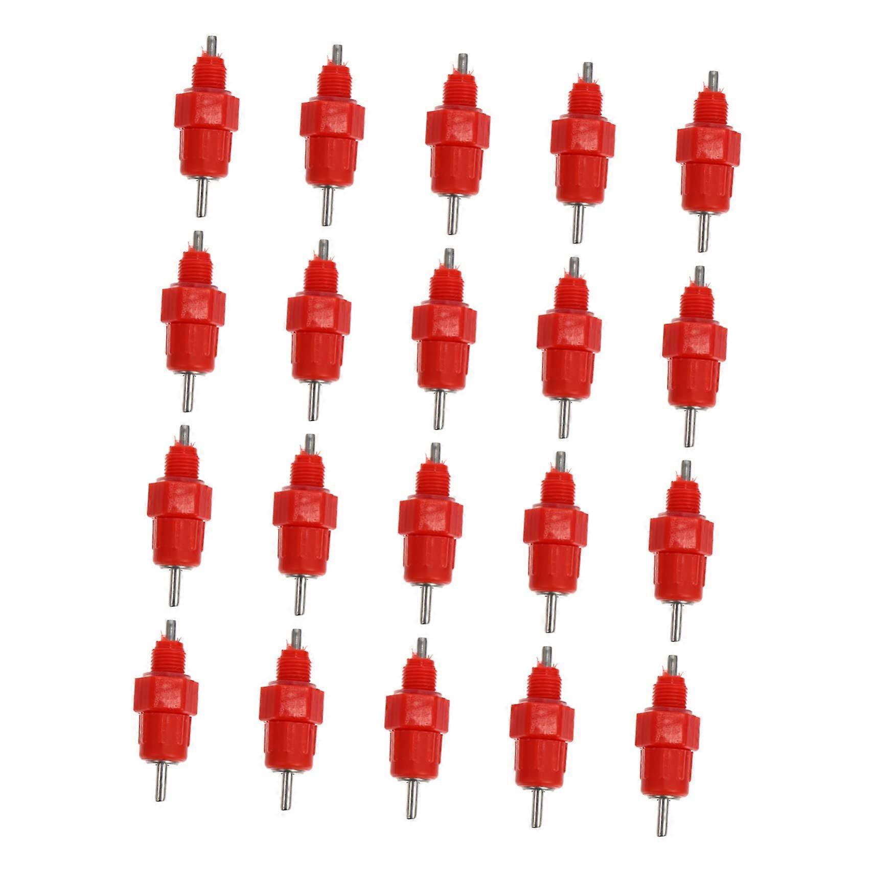 Poultry feeding equipment 20 pieces Chicken drinker Automatic screw nipple Sealed design Spacesaving