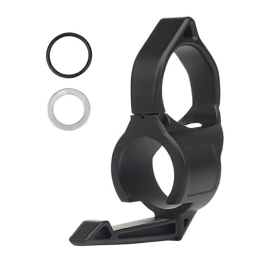 7/8" Tactical Flashlight Ring Holder, Portable Finger Release Ring with Pocket Clip, Black Flashlight Accessories