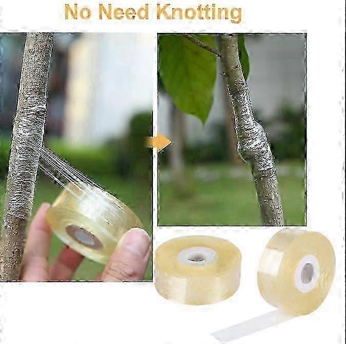2025 Grafting Tape, 2 Pieces 100M Grafting Tapes, Biodegradable Self Adhesive Stretchable Nursery Grafting Tape, Grafting Tape Safe and Environmentall