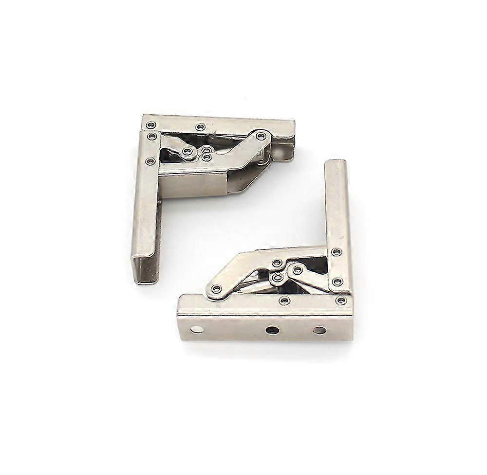 2 Pack Cabinet Hinges Stainless Steel Folding Shelf Hinges 90 Degree Concealed Table Frame Hinges