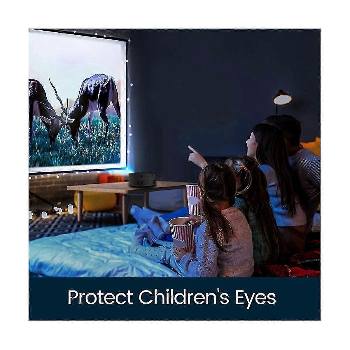 YT200 Convenient Projector LED Mobile Video Projector Home Theater Media Player Kids Home Wired Sam