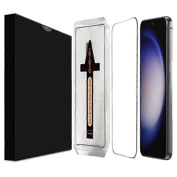 Samsung Galaxy S23 +強化ガラスHDクリアスクリーンプロテクター、自動ダスト除去ツールに対応