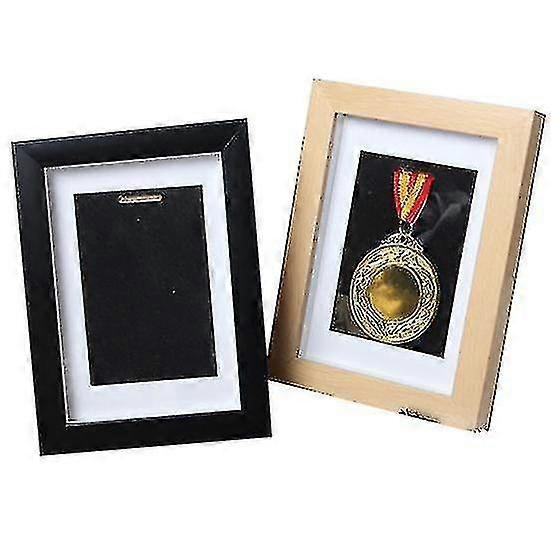 3D Medal Display Case for Sports Awards Memorabilia, Wall Mountable Shadow Box Photo Frame with Glass Front