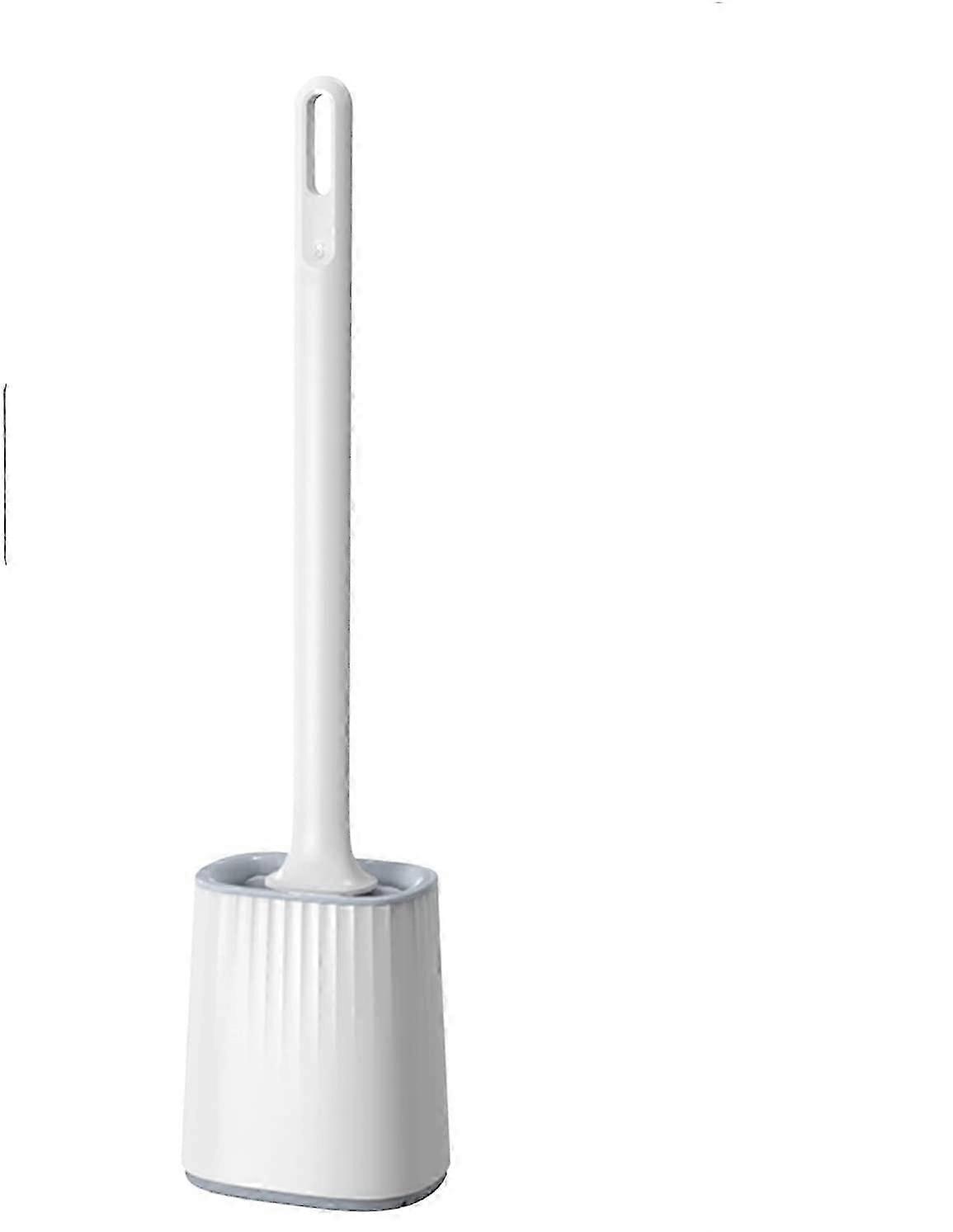 トイレブラシセット、ウォールマウントホルダー付きシリコンバスルームブラシ - Style561