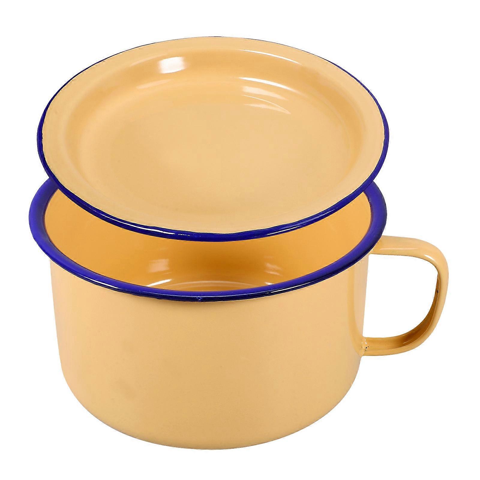 Decorative Ramen Bowl with Lid, Stylish Option for Everyday Dining