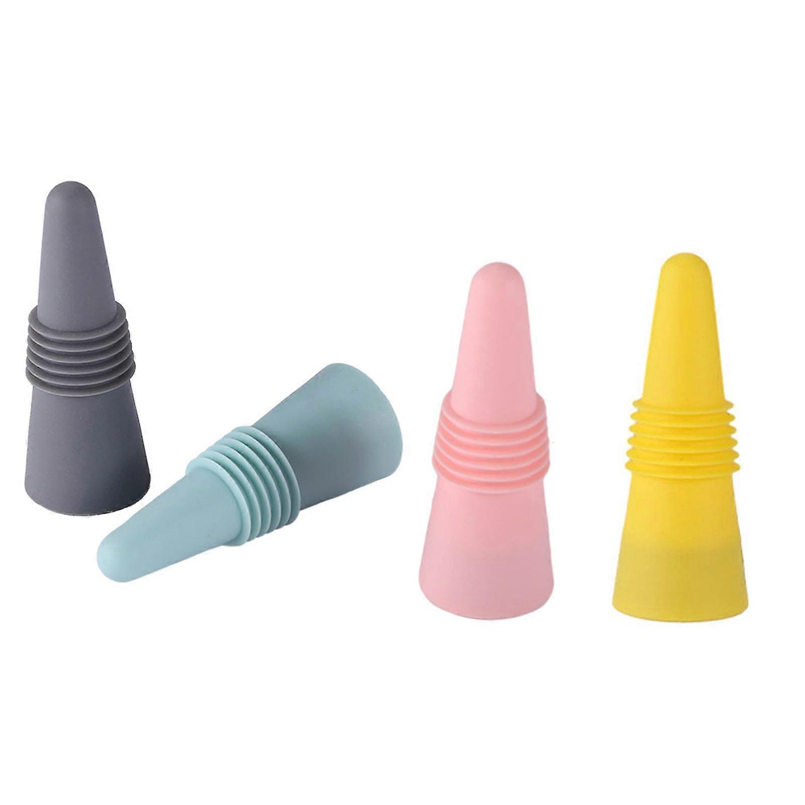 Silicone Wine Stopper Superior Seal Multipurpose Easy to Use Beverage Bottle Corks for Beer Condiment Bottles 