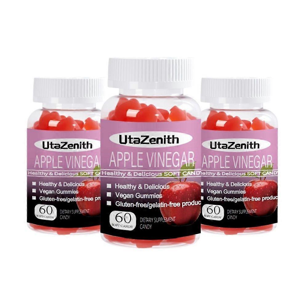 UtaZenith Apple Cider Vinegar Gummies for Digestive Enzyme Support 180 Gummies