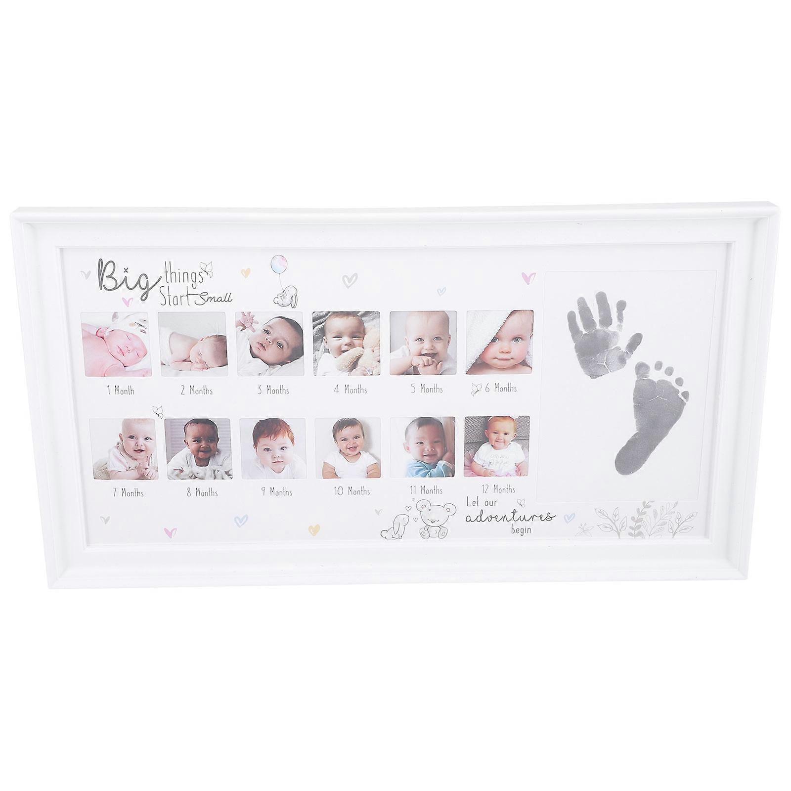 Baby Month Tracker Picture Frame for Documenting Early Memories