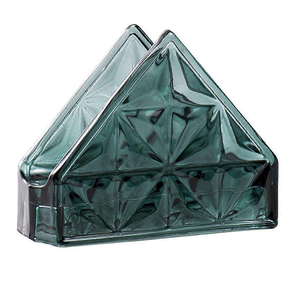 Masteelf 1Pc Transparent Creative Glass Paper Towel Rack Stand
