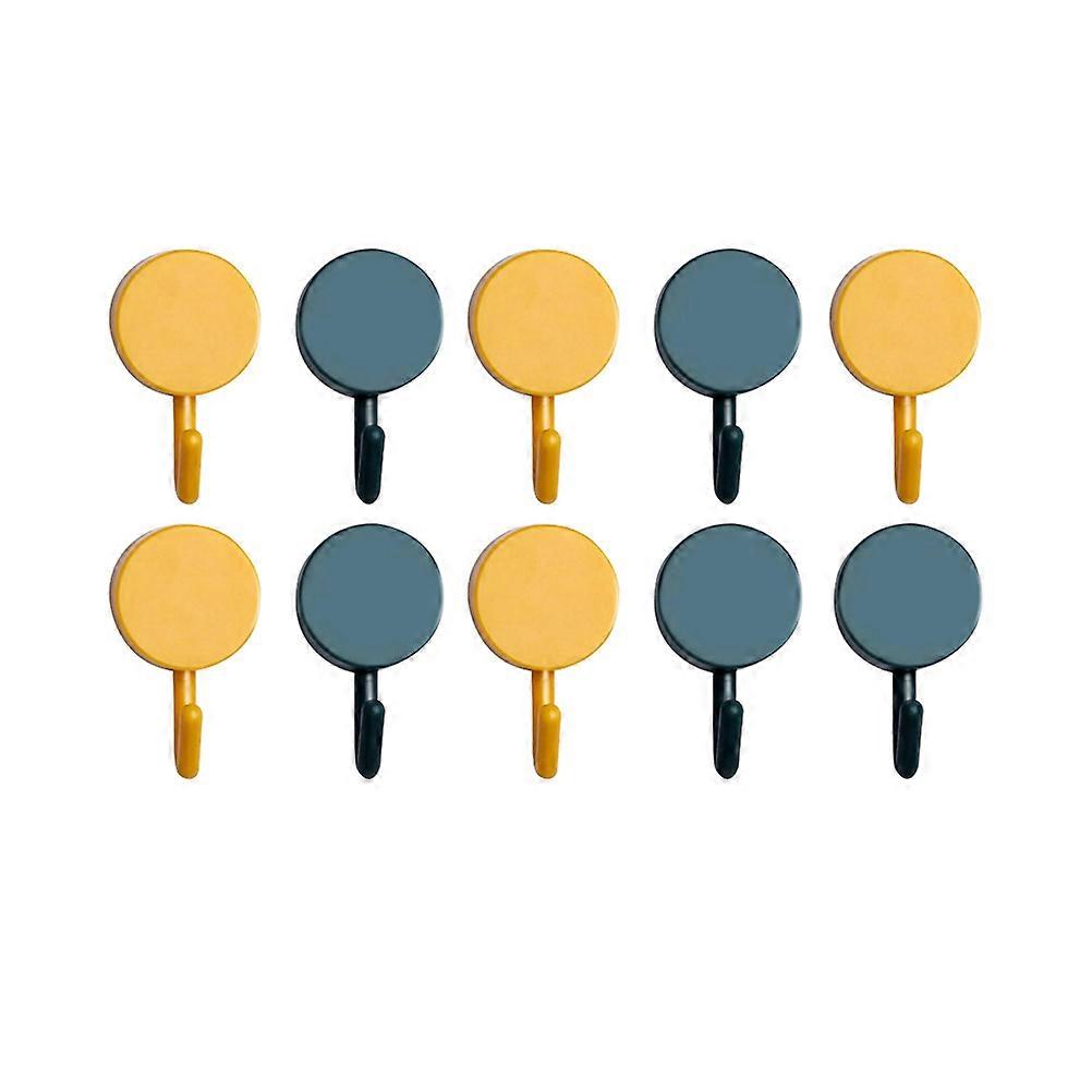 Hooks for Keys Abs Material Self-Adhesive Hat Hanger for Home Use 10Pcs