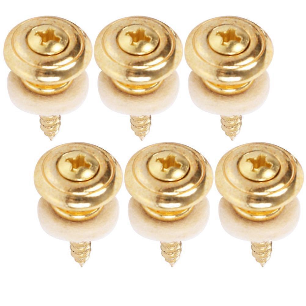Electric Guitar Strap Locks Smooth Surface Treatment Guitarists 6Pcs