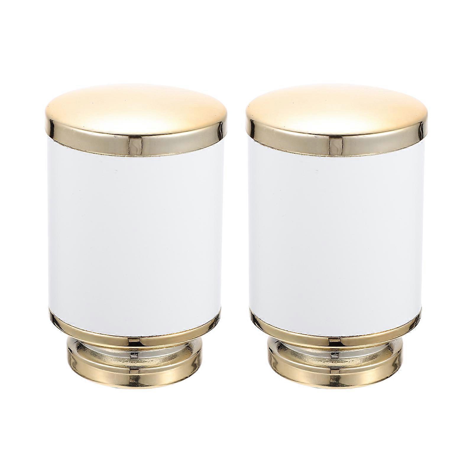 Curtain Rod End Cap Simple Design UV Electroplating Curtain Rod Decor Parts for Home 8.5X5.3X8.5CM 2Pcs