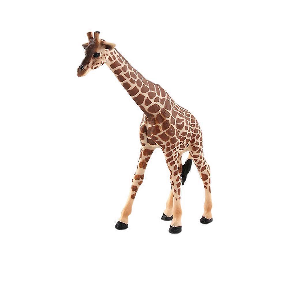 Simulation Animal Model Giraffe Shape Toy for Office Use About 14 x 6 x 15 cm