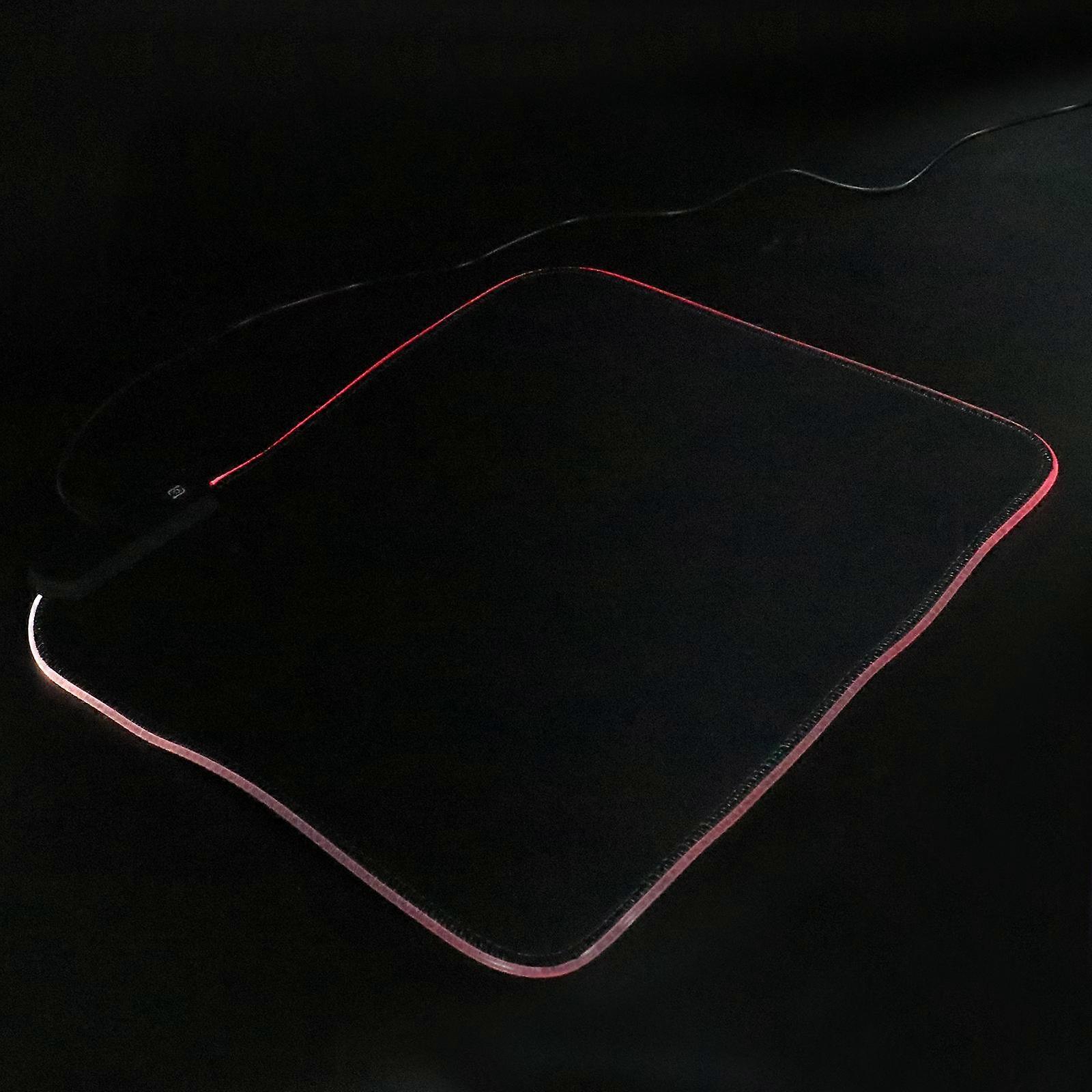 RGB Glowing Gaming Mouse Pad with Non Slip Back, Thickened Weave Cloth Surface for Enhanced Stability, Ideal for Gaming Sessions