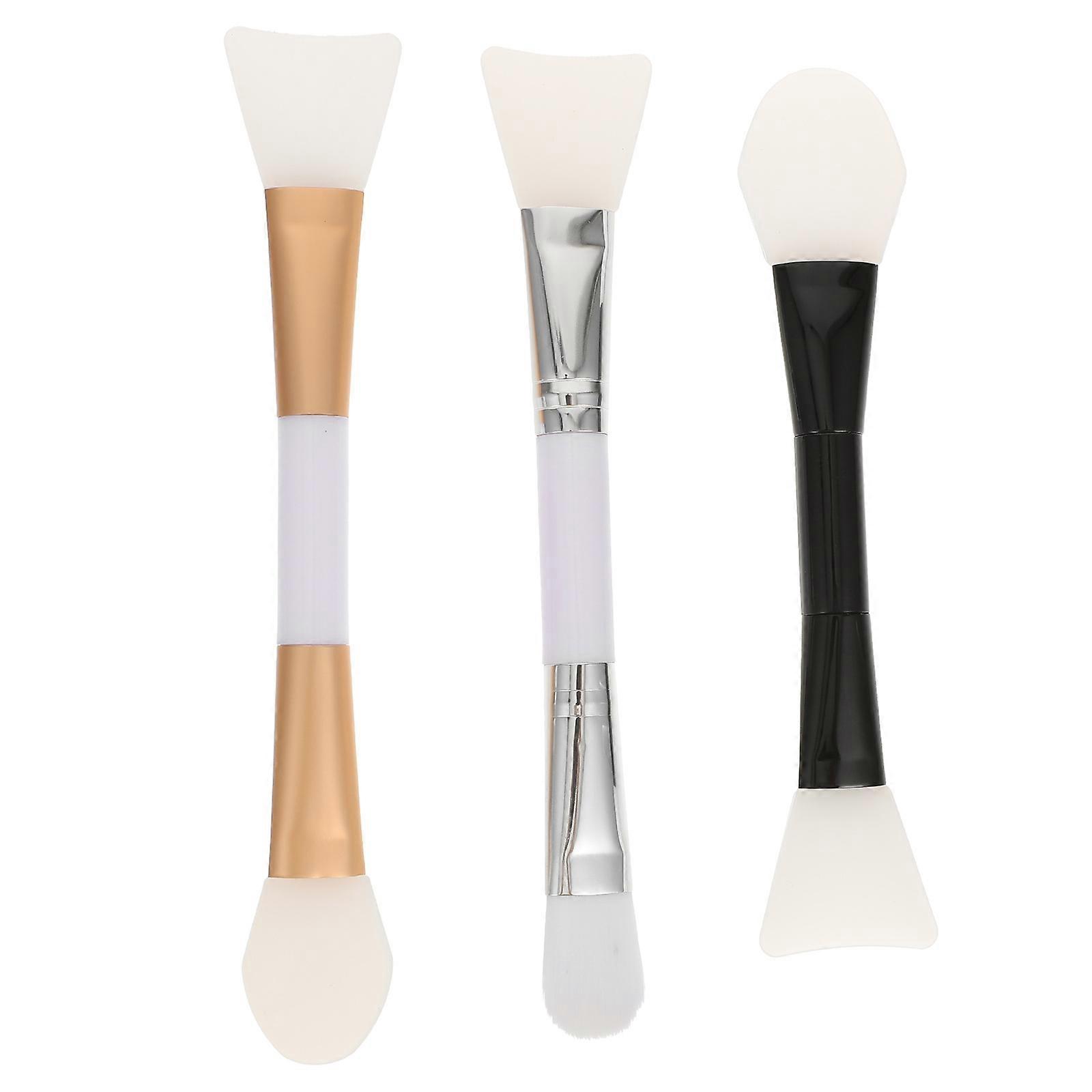 3pcs End Silicone Face Mask Applicators for Easy Mud Mask Application and Versatile Skincare and DIY Use