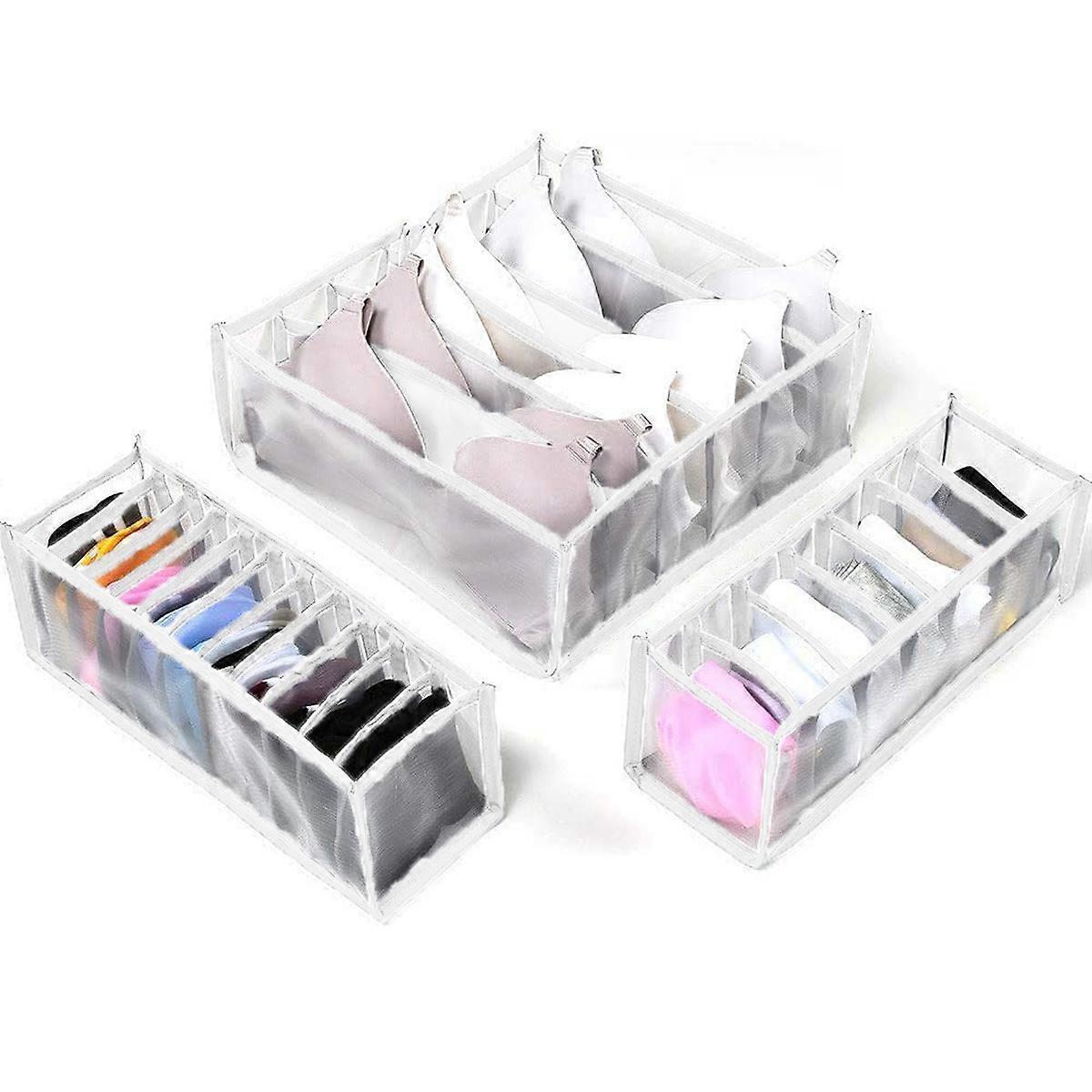 Underwear Organizer Drawer Divider, Set of 3 Includes 6+