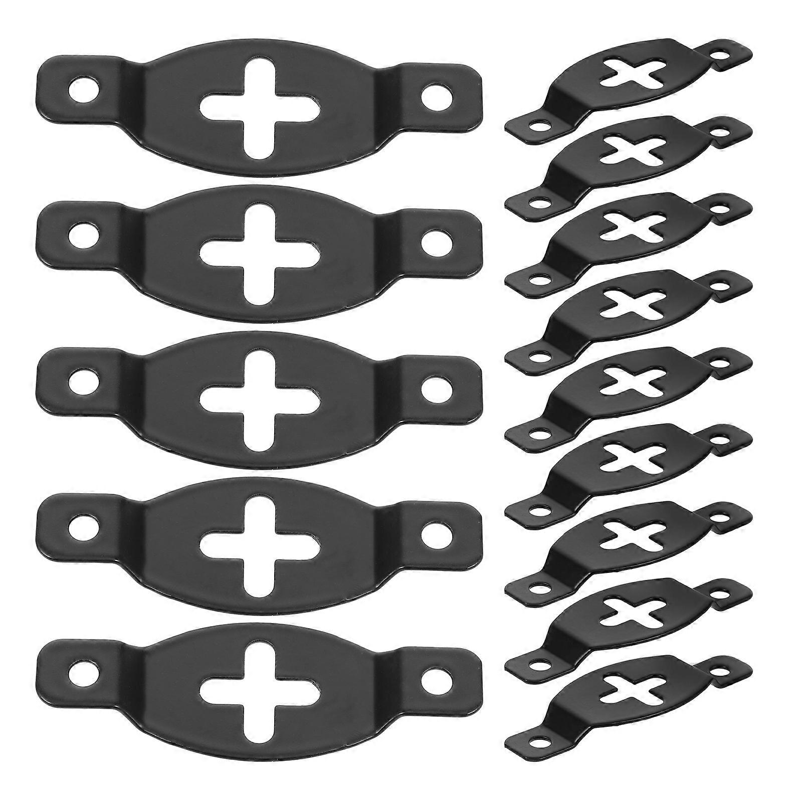 20pcs Wall Mounted Speaker Hooks, Durable Iron Hanger Plates for Surround Sound & Bookshelf Speakers, Easy Installation, Stable & Practical Audio