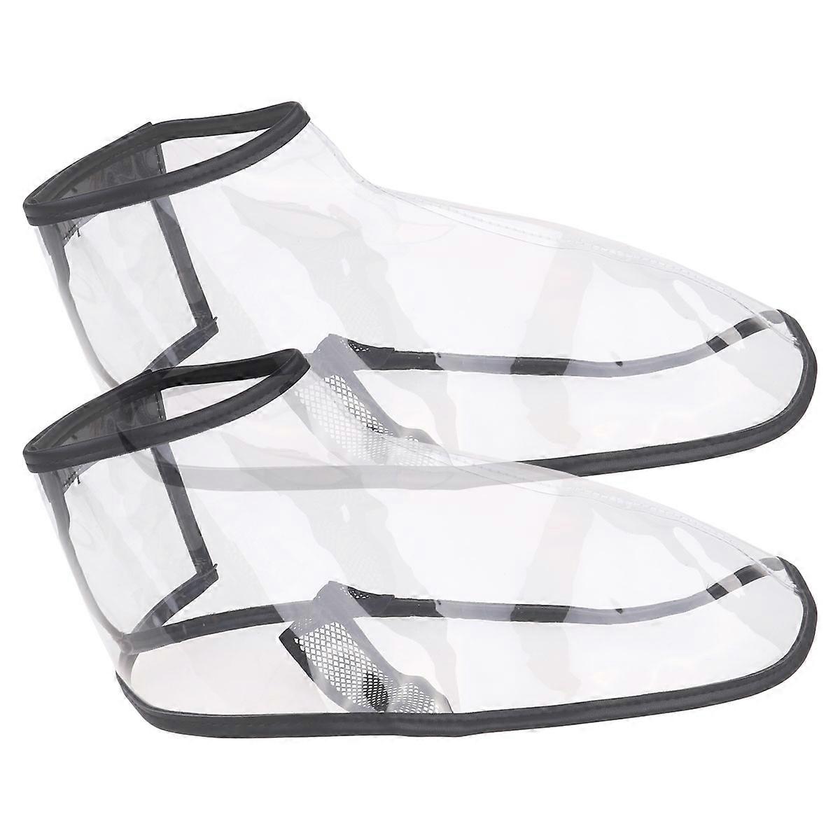 Barber Accessories Transparent TPU Shoe Cover For Hair Stylists And Bartenders 1 Pair