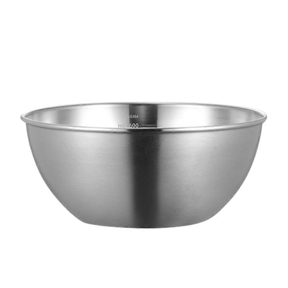 Stainless Steel Mixing Bowl with Slip Resistant Design for Kitchen and Outdoor Food Preparation, Easy to Clean, Storage Container for Fruits and