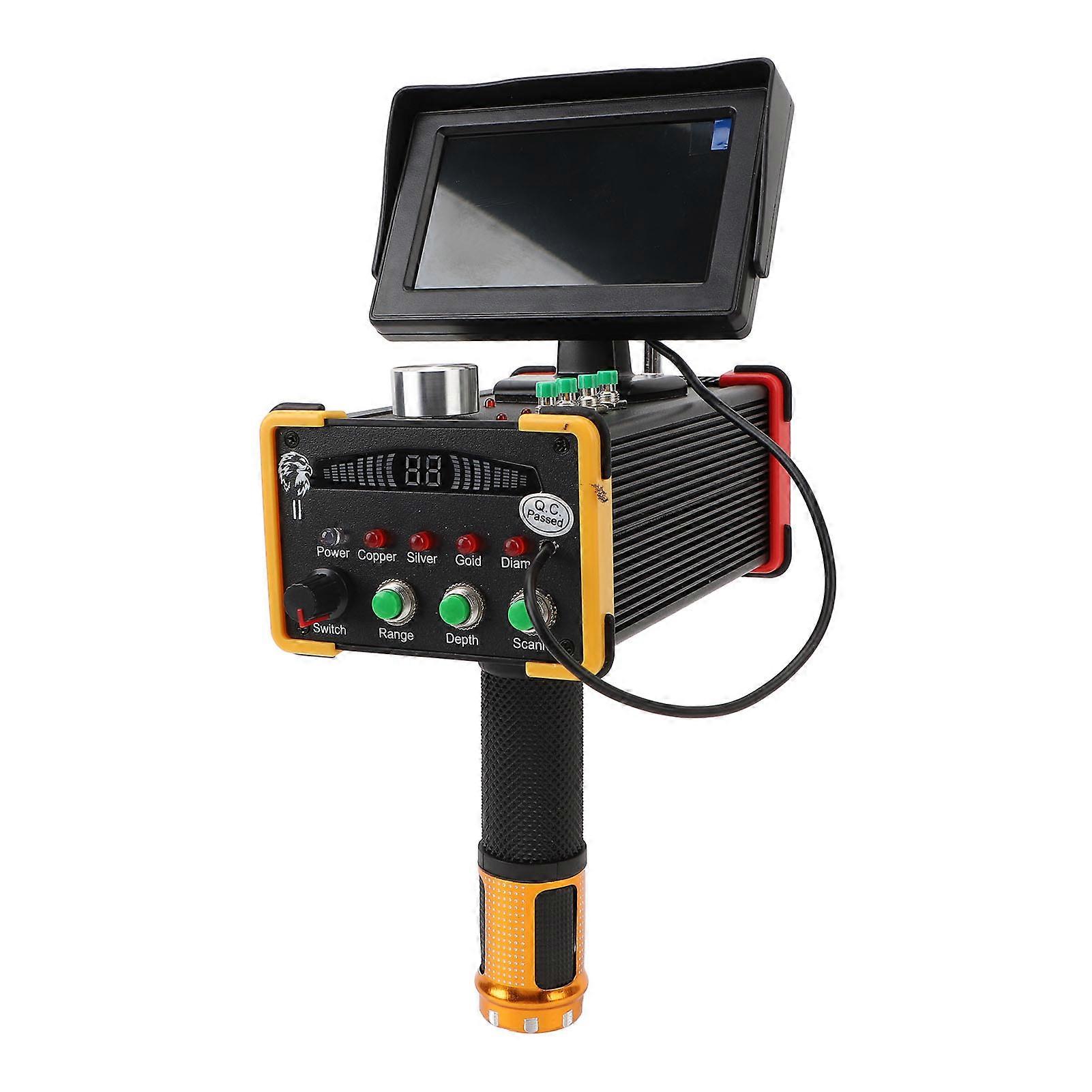 Metal Detector 15m Depth, 1000m Range, Display Screen, UK Plug